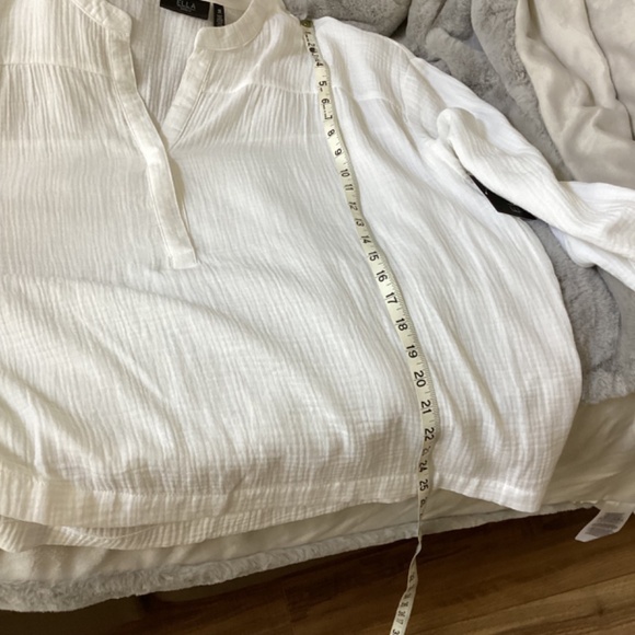NWT White Ella Raphaella blouse size 1X - Picture 6 of 7